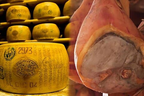 From Reggio Emilia Mediopadana Tour of Parmigiano and Parmaham