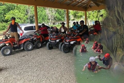Combo: cachoeira e passeio de quadriciclo off-road saindo de Amber Cove DR