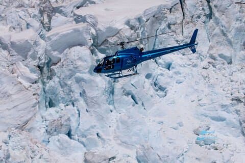 Sobrevoo de Twin Glacier