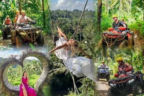 Bali ATV Ride Kombinera Bali Heaven Swing Ubud Tour