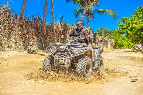 Moto aventura Punta Cana, ATVオフロードアドベンチャー, Cenote & Beach