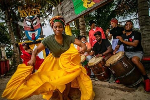 Loiza "VIP" Bomba Dance Class with Live Drums on The Beach