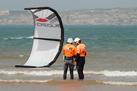 Kitesurf equipment rental at Bleukite Essaouira