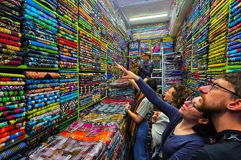 Fashion African Fabric & Souvenir Market Tour