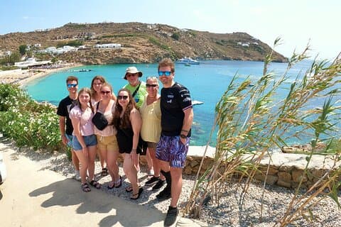 2 timers privat Mykonos tur kysthøydepunkter