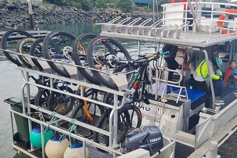 Bike Ferry Port Chalmers to Quarantine Island and Portobello,