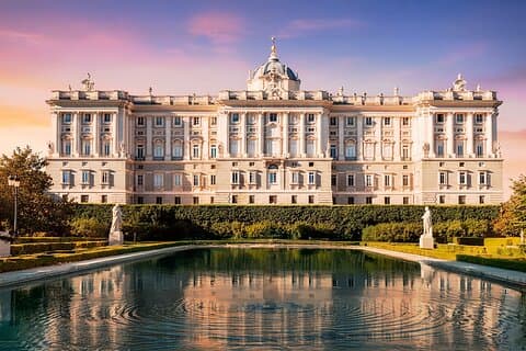 Madrid: Det kongelige palads og Prado-museet.