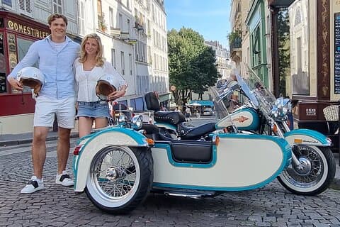 Tour privato di 3 ore, sidecar Harley Davidson, con champagne.