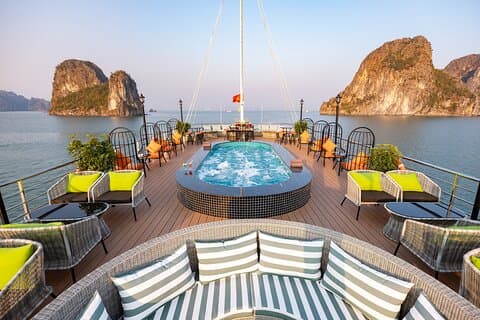 Luxury Ha Long Bay Amethyst Day Cruise with Buffet Lunch