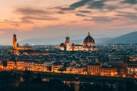 Experience Florence Under the Evening Lights with Tour Guide