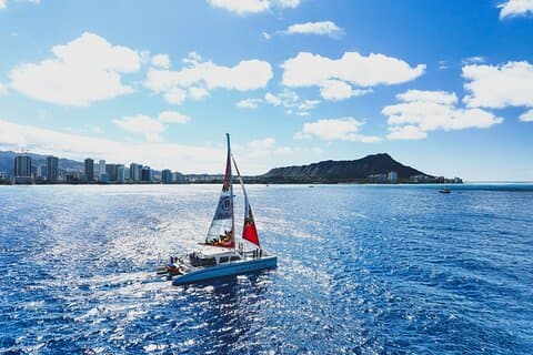 Waikiki Catamaran snorkel com opção de almoço: Turtles Guaranteed