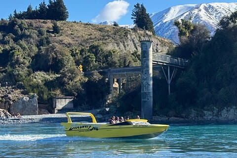Christchurch dagtour : Jet Boat de Rakaia Gorge & bezoek Methven