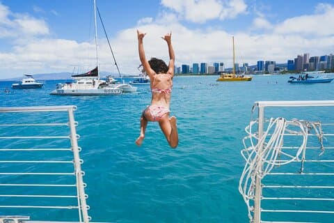 Kona Catamaran Snorkel sejl med frokost