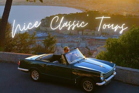 Franske riviera privat tur i Cabriolet Classic Car