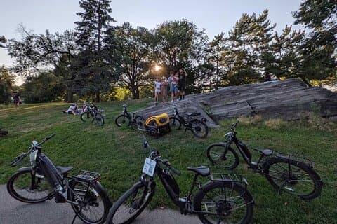 Central Park 2 timmar Elcykeluthyrning Utforska New York på två hjul
