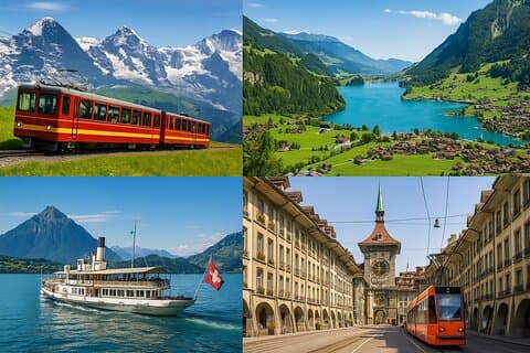 Guide personnel et concepteur de visites en train suisse pour 3 jours au départ de Zurich