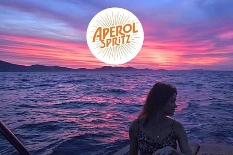 Zadar : Romantische Bootstour bei Sonnenuntergang mit Aperol Spritz