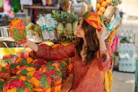 Tour di shopping di mezza giornata a Jaipur con classe di stampa a blocchi a mano