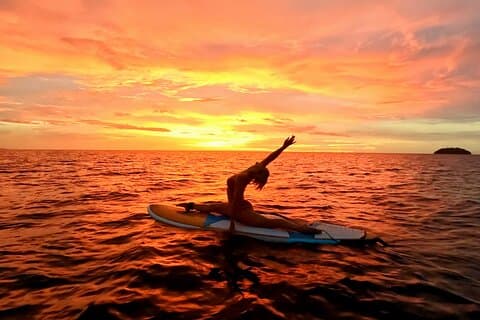 Tanjung Aru Paddleboard med lektion & guide