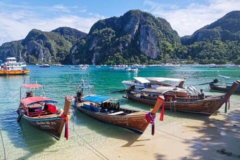 Phi Phi Islands og Maya Bay Tour med speedbåd fra Krabi