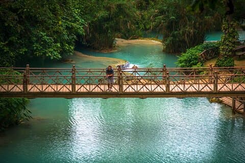 Luang Prabang Mountain Trek naar Kuang Si Waterval met Lunch