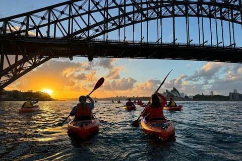 Sunrise Paddle Session on Sydney Harbour (single kayak)