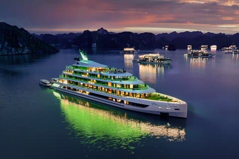 Halong Bay 2D1N El crucero más lujoso con piscina y actividades