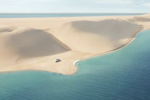 Doha : Safari familial dans le désert avec balade à dos de chameau et de dunes
