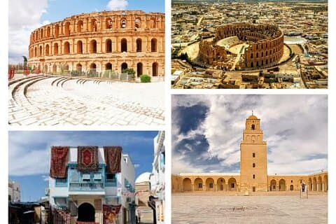 Vertrek Hammamet en Sousse Kairouan en Eljem met lunch
