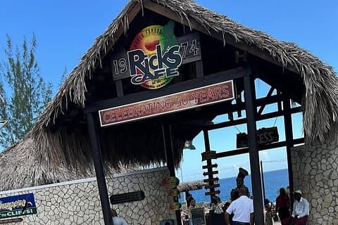 Ricks Cafe with 7 Mile Beach Private Tour from Montego