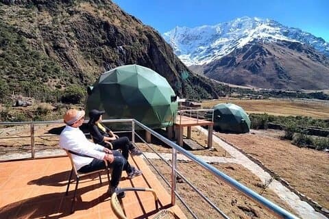 Humantay og Salkantay-fottur med overnatting i geodesiske kupler
