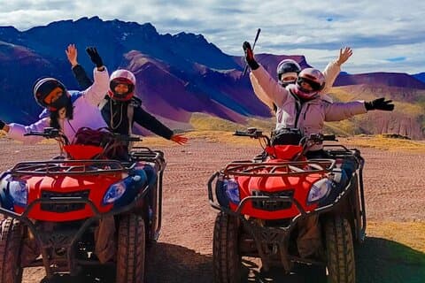 ATV at Red Valley and Rainbow Mountain from Cusco