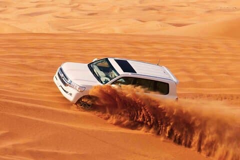 Avondwoestijnsafari Dubai : Rode Duinen, Kamelentocht & BBQ-diner