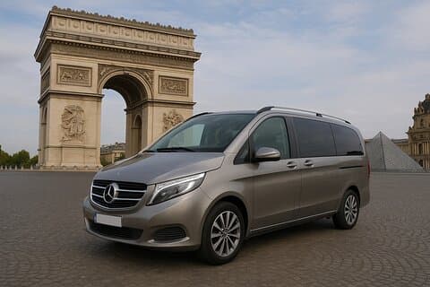 Paris luksus minivan by tur med lydguide