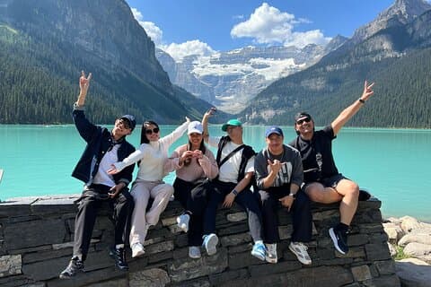 Excursão de transporte para Lake Louise, Lake Moraine Johnston Canyon & MORE!