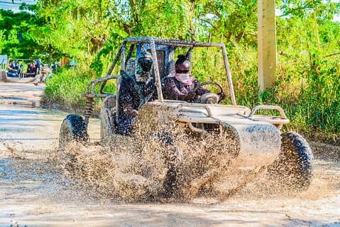 Buggy-excursie naar de watergrot en Macao Beach.