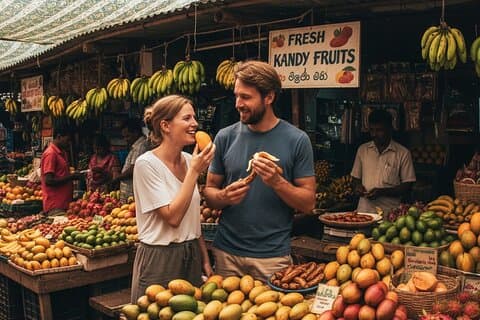 Visita guiada ao mercado de frutas de Kandy