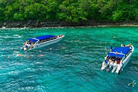 Heldagstur till Phi Phi och Khaiöarna från Phuket