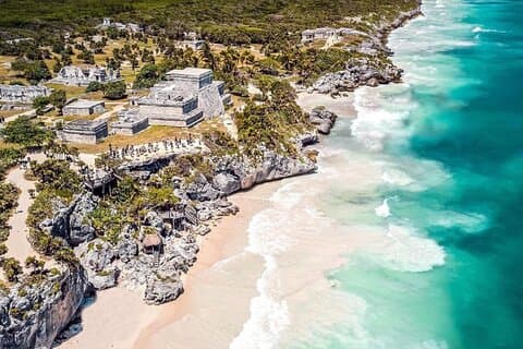 Heldagstur till Coba och Tulum Cenote Simma och Lunch