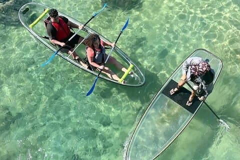 Clear Bottom Kayak Nature Tour in San Juan Condado Lagoon