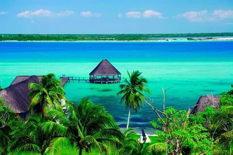 Bacalar : Visite en bateau de la lagune aux sept couleurs