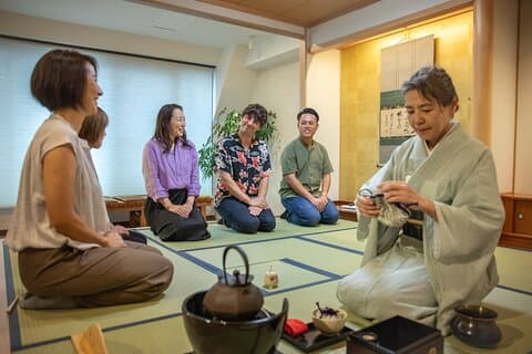 Te seremonier på Tokyo Asakusa