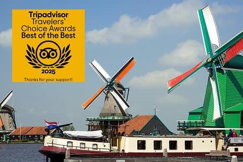 Day Trip from Amsterdam to Zaanse Schans Windmills and Volendam