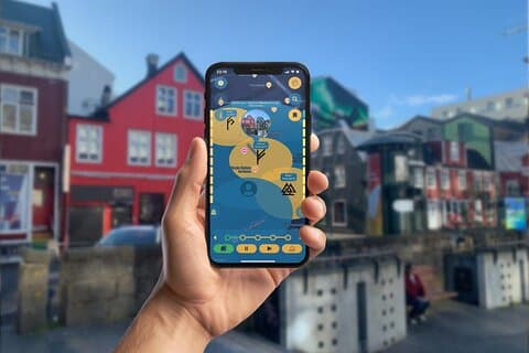 Viking Reykjavik GPS App Wandertour Mobile Game