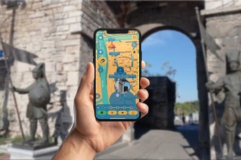 Gioco per cellulare Constantinople Siege 1453 GPS App Walking Tour