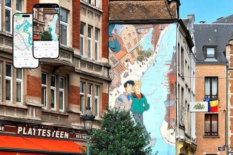 Selvguidet vandretur langs Bruxelles Comic Book Route