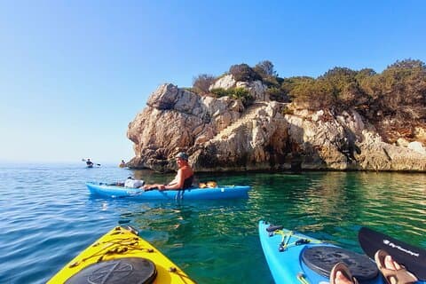 Alghero Kayak Tour in Porto Conte Park met aperitief