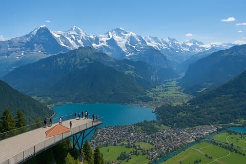 Excursão privada de um dia de Zurich para Interlaken e Grindelwald