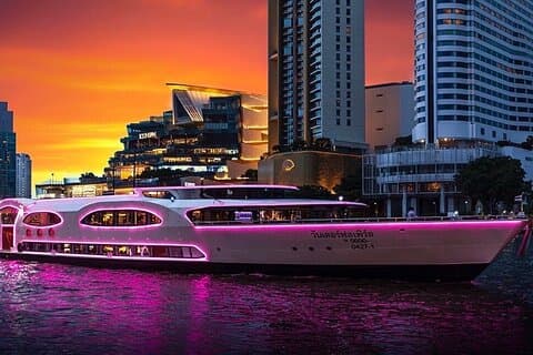 Bangkok Prachtige Pearl Luxe Diner Cruise met Live Muziek