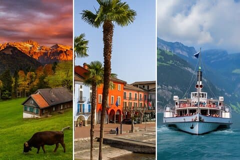 3 Viajes en tren desde Zúrich : Alpes, Appenzell & Tesino – Guía Local